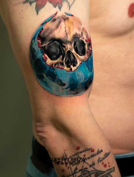 Final Tribal Tattoo piercing Jean michel jarre oxygene realismo por Sergio Superfuerza