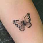 final tribal tattoo tatuaje fineline mariposa