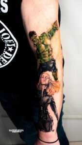 AVENGERS - HULK tattoo by Superfuerza Tattoo final tribal