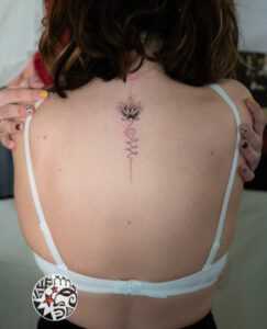 fine line tattoo by Superfuerza Tattoo final tribal & piercing