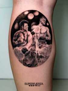 Final Tribal Tattoo piercing Rocky balboa micro realismo por Sergio Superfuerza