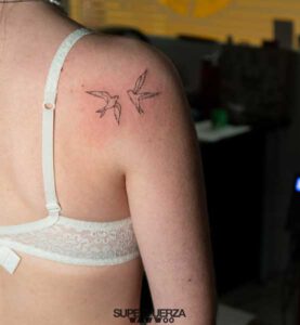 fineline birds tattoo